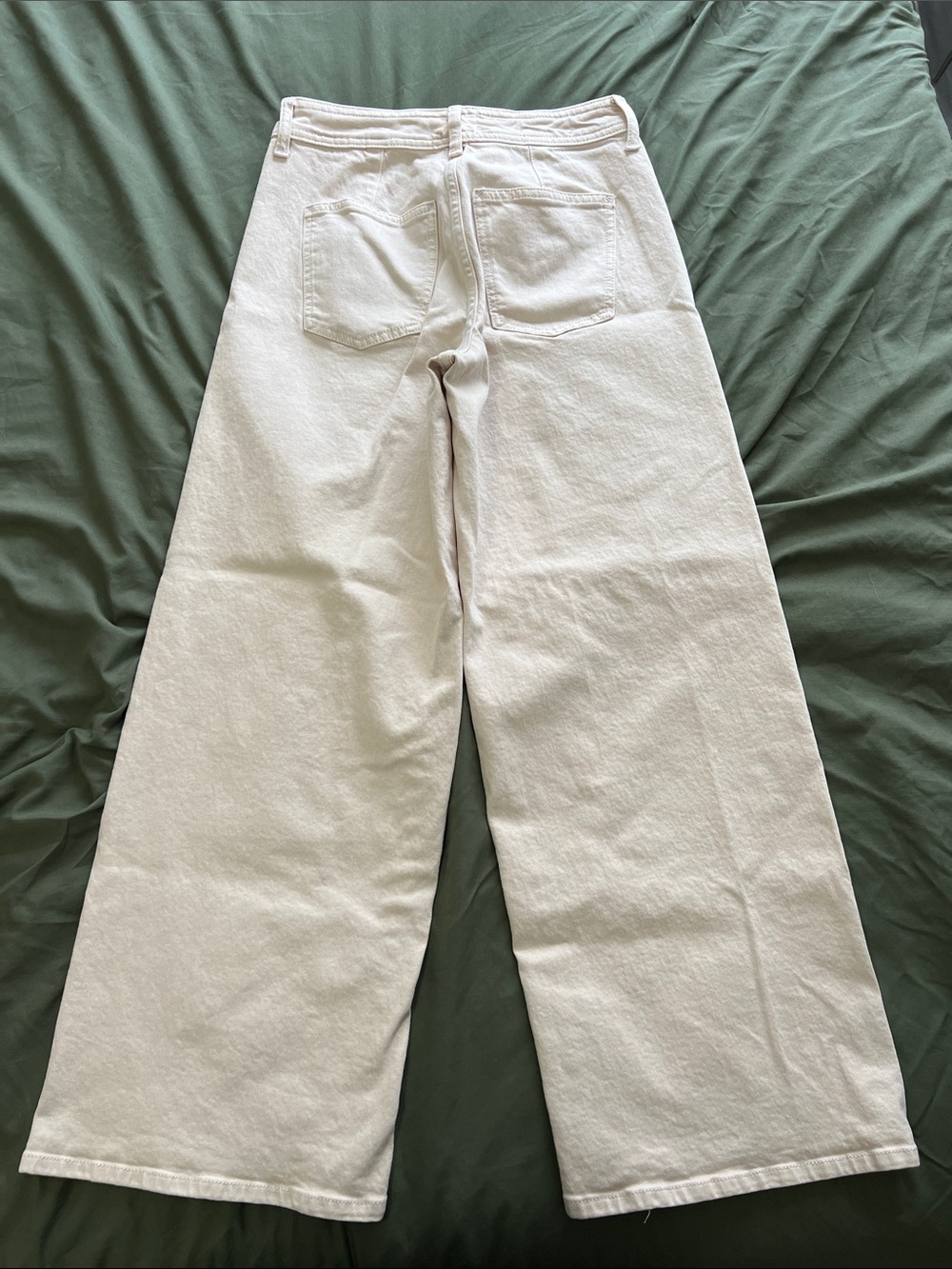 Universal Thread Cream Wide-Leg Denim Jeans - Picture 3 of 3